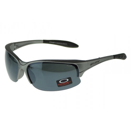 Oakley Asian Fit Sunglass Gray Frame Black Lens-Oakley Newest Collection
