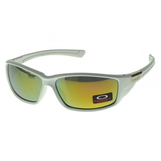 Oakley Asian Fit Sunglass White Frame Yellow Lens-Oakley Outlets US Original