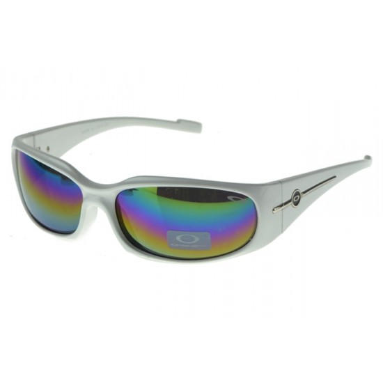 Oakley Asian Fit Sunglass White Frame Colored Lens-Oakley Fashionable Design