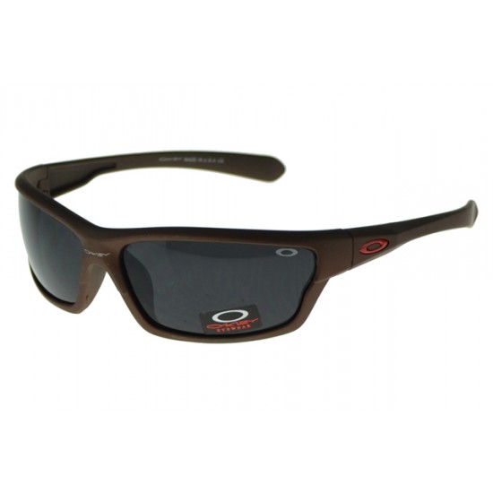 Oakley Asian Fit Sunglass Brown Frame Black Lens-Oakley Free Shipping