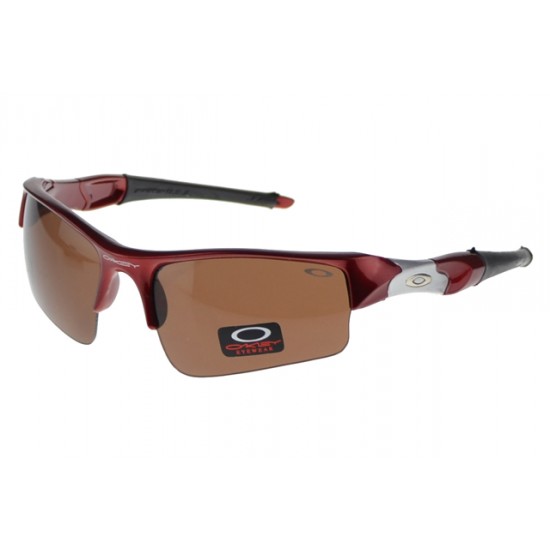 Oakley Flak Jacket Sunglass Red Frame Brown Lens-Oakley Online Shopping