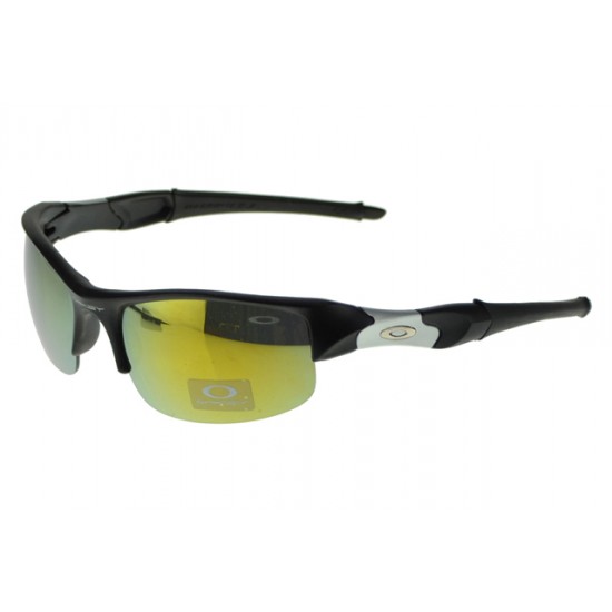 Oakley Flak Jacket Sunglass Black Frame Yellow Lens-Oakley Fast Delivery