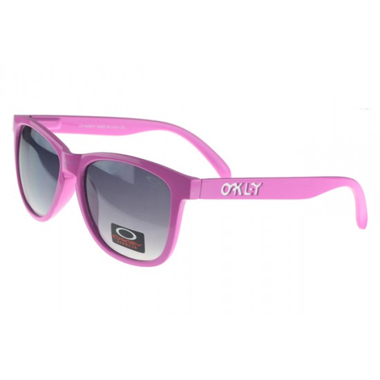 Oakley Frogskin Sunglass Pink Frame Black Lens-Oakley Authentic Quality
