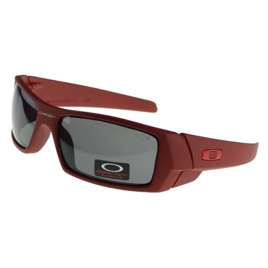 Oakley Gascan Sunglass Red Frame Gray Lens-Oakley Ladies White