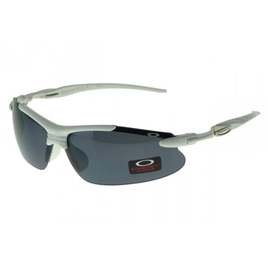 Oakley Half Jacket Sunglass Silver Frame Gray Lens-Oakley Online Sale