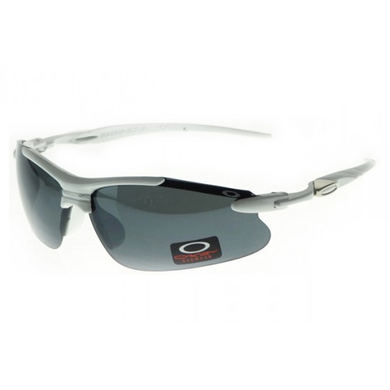 Oakley Half Jacket Sunglass Silver Frame Gray Lens-Oakley Outlet