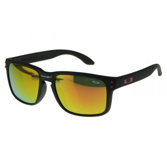 Oakley Holbrook Sunglass Black Frame Yellow Lens-Oakley Quality And Quantity