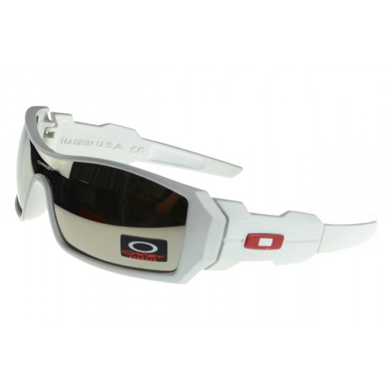 Oakley Oil Rig Sunglass White Frame Silver Lens-Oakley The Collection