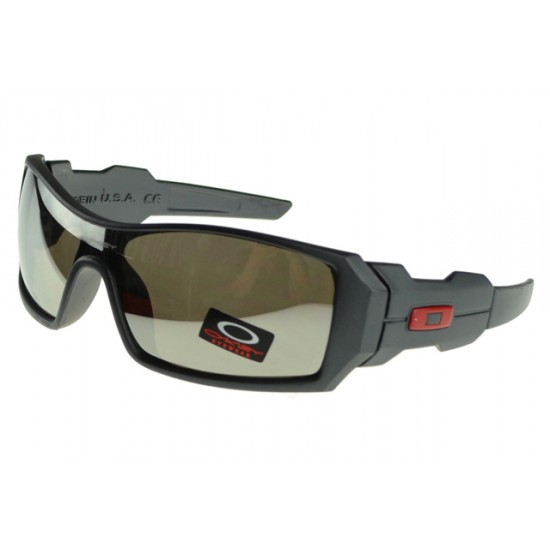 Oakley Oil Rig Sunglass Black Frame Gray Lens-Oakley Largest Collection