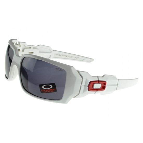 Oakley Oil Rig Sunglass White Frame Gray Lens-Oakley Discount Outlet