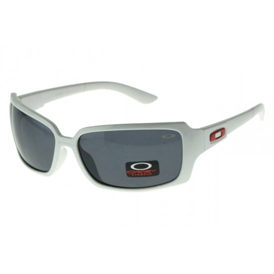 Oakley Polarized Sunglass White Frame Gray Lens-Oakley Recognized Brands