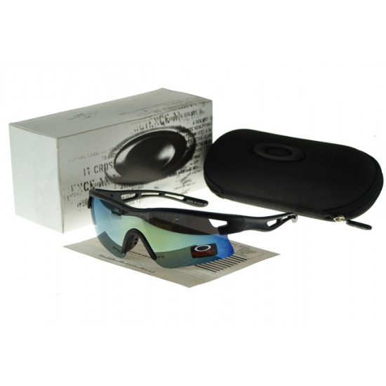 Oakley Sports Sunglass black Frame blue Lens-Oakley For Cheap