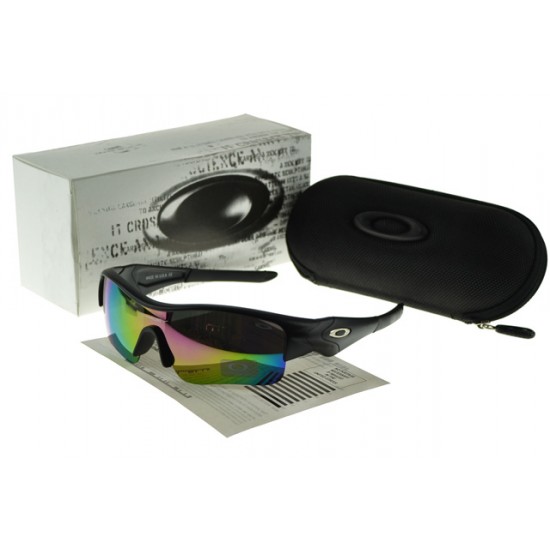 Oakley Sports Sunglass black Frame multicolor Lens-Oakley Fashion