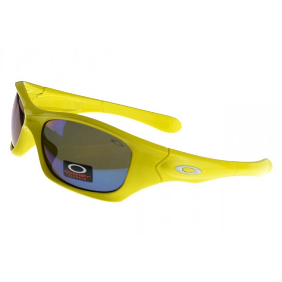 Oakley Asian Fit Sunglass yellow Frame black Lens-Oakley High-Oakley End