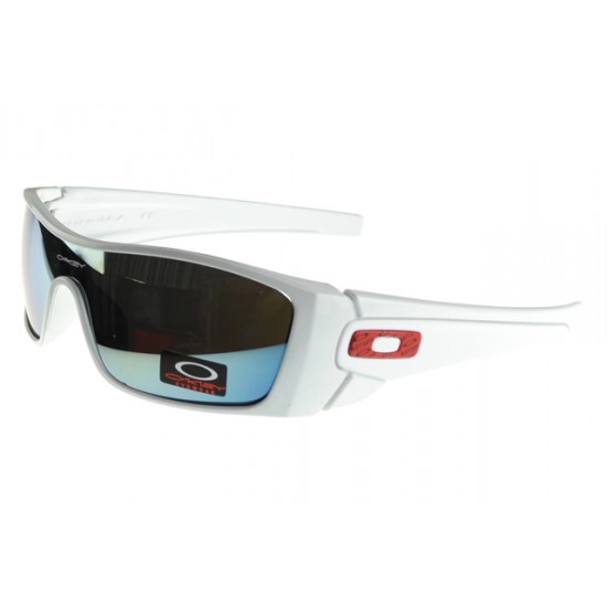 Oakley Batwolf Sunglass white Frame blue Lens-Oakley Newest