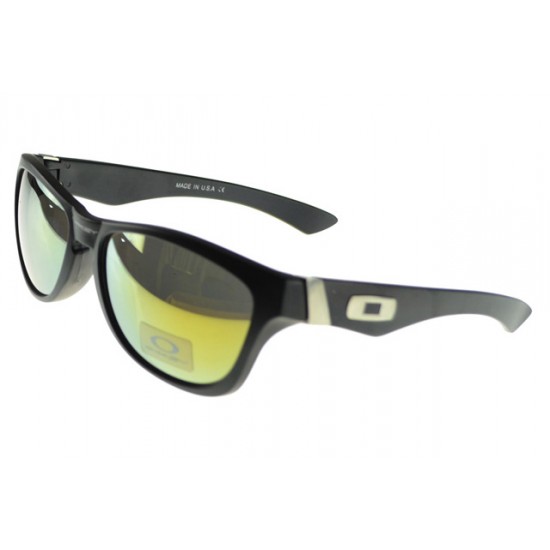 Oakley Frogskin Sunglass black Frame yellow Lens-Oakley Most Fashion Designs
