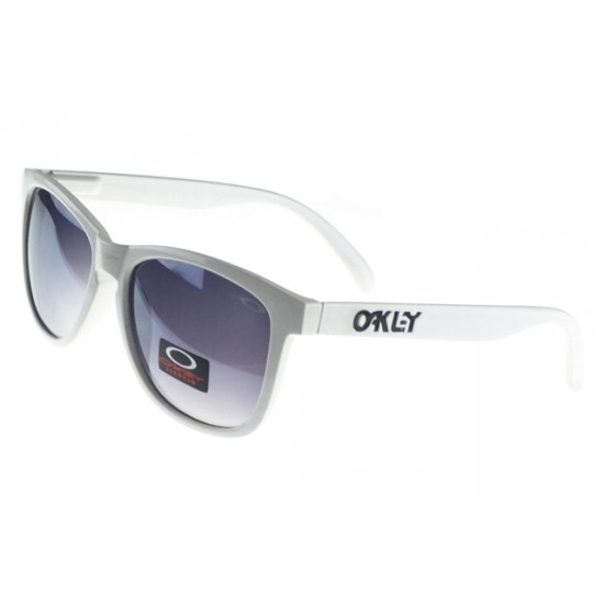 Oakley Frogskin Sunglass white Frame purple Lens-Oakley Fashion Shop Online