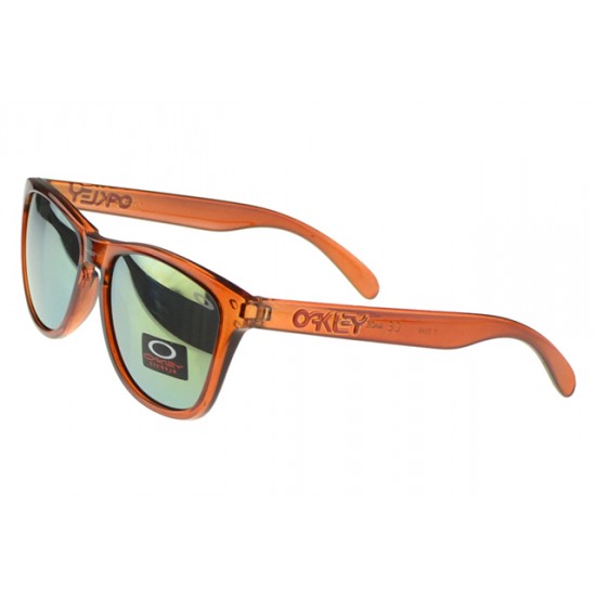 Oakley Frogskin Sunglass orange Frame blue Lens-Oakley Cheapest Online Price