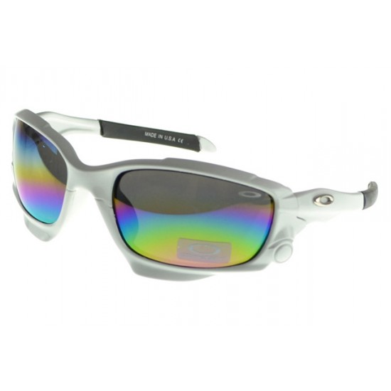 Oakley Jawbone Sunglass white Frame multicolor Lens-Oakley Fashionable Design