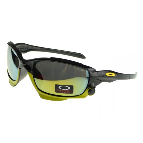 Oakley Monster Dog Sunglass black Frame yellow Lens-Oakley Quality And Quantity