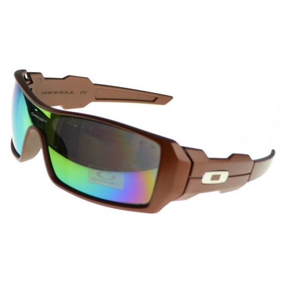 Oakley Oil Rig Sunglass coffee Frame multicolor Lens-Oakley Quality And Quantity